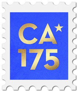 California 175 Celebration Postage Stamp Logo